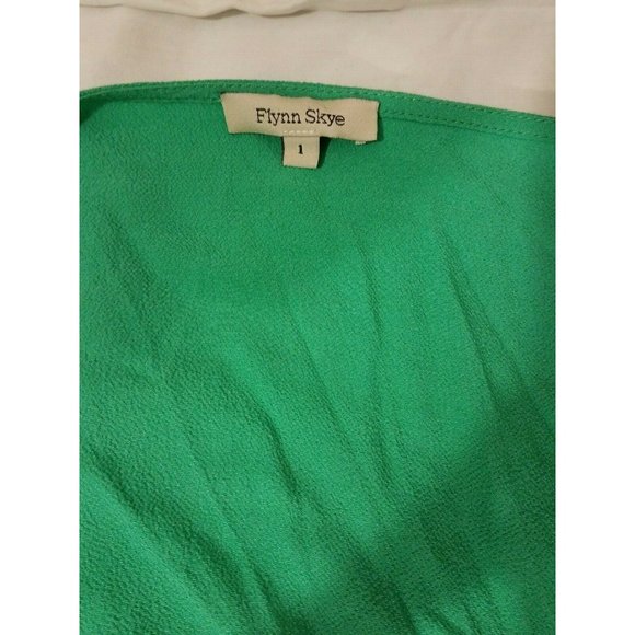Flynn Skye Sz. S Eterie Maxi Dress Emerald Button Up Long Cut Out Back - Picture 5 of 8
